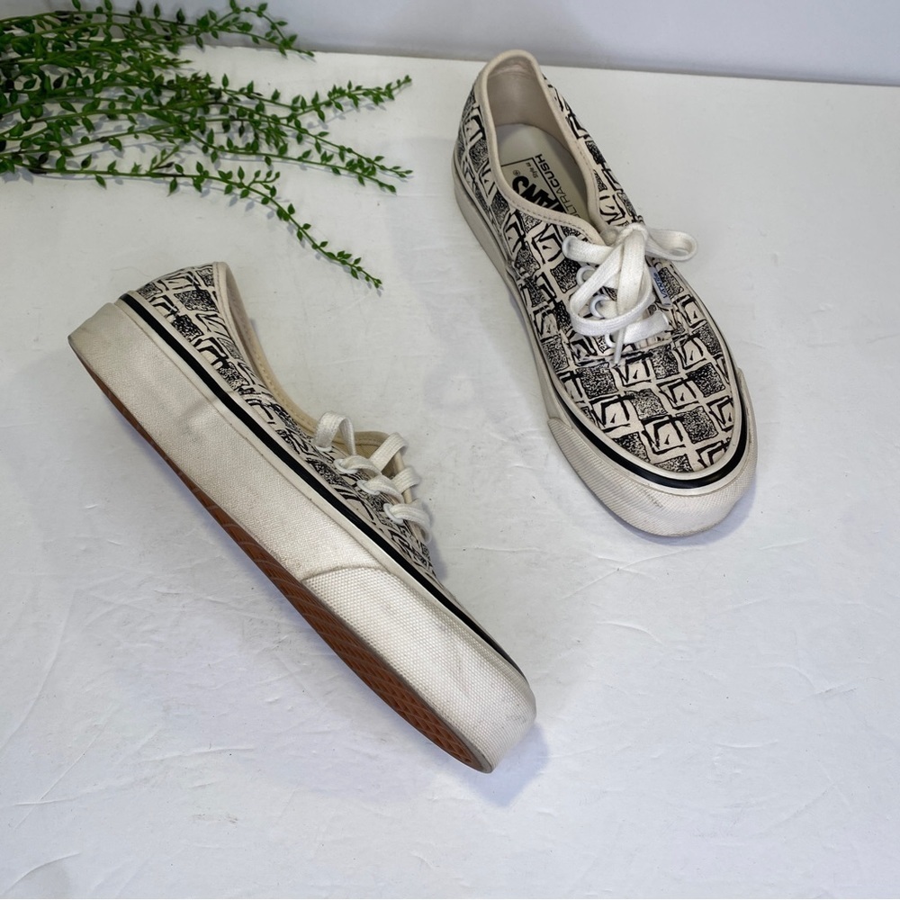 Vans Authentic 44 DX OG Square Root Ultracush Black White Sneakers Size 7 Womens